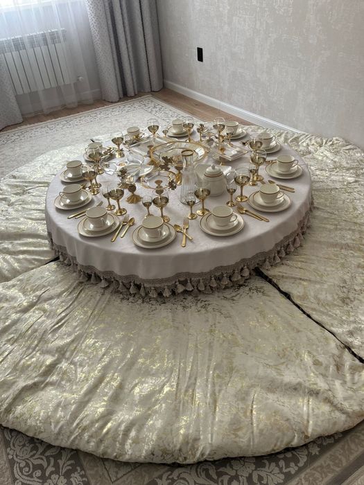 Прокат круглый стол,корпеше,посуда