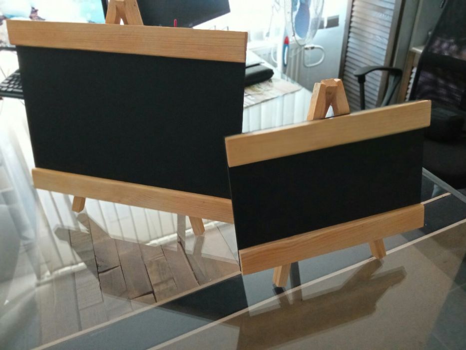 черни дъски за писане с тебешир, различни модели и размери