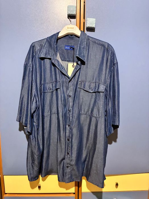 Нова риза, цвят деним, голям размер
