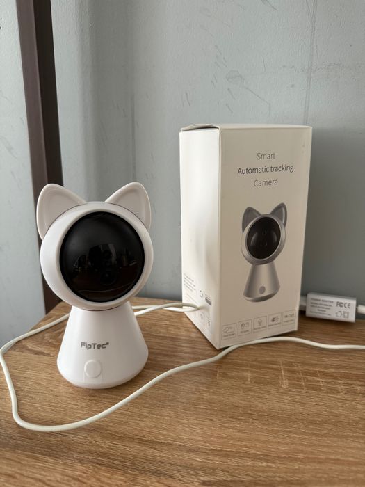 Смарт Камера за Видеонаблюдение Коте, 360 Градуса, Нощно Виждане, Двупосочно Аудио, Full HD, Датчик за Движение