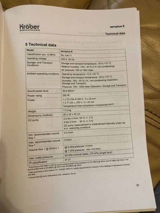 Машина за апаратно дишане Krober