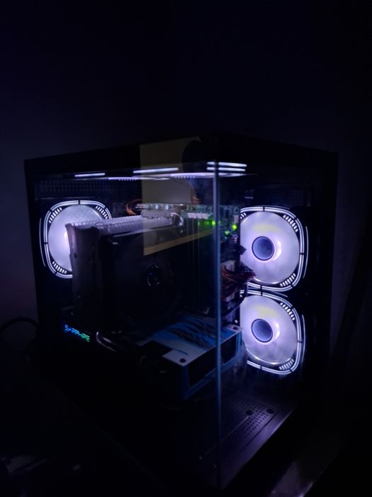 Setup gaming complet – RX 580 8GB, 32GB RAM, SSD + 2,2TB HDD, monitor