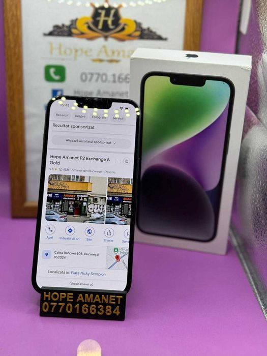 HOPE AMANET P2 - Iphone 14 / 128GB / Baterie 88% / Ecran zgariat
