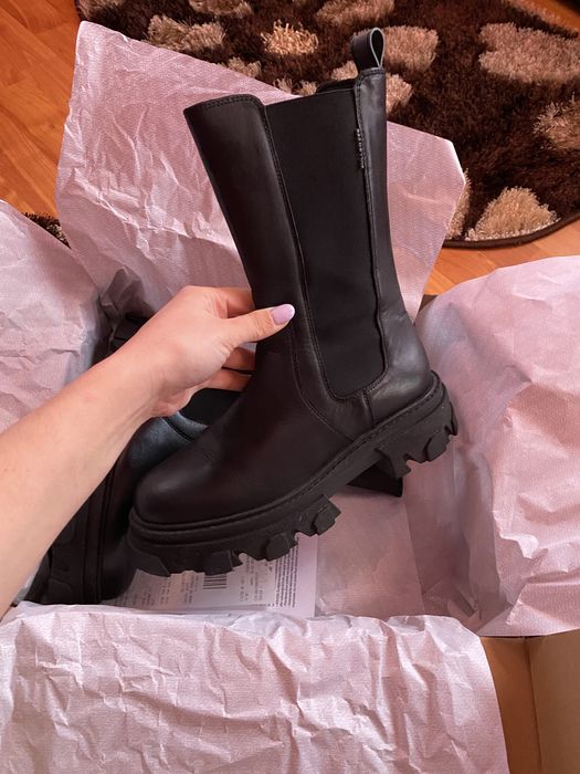 Bocanci de piele Bullboxer