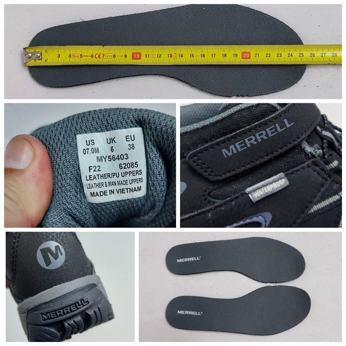 Ghete noi Merrell Light Tech Gtx, Waterproof, mărimea 38 unisex