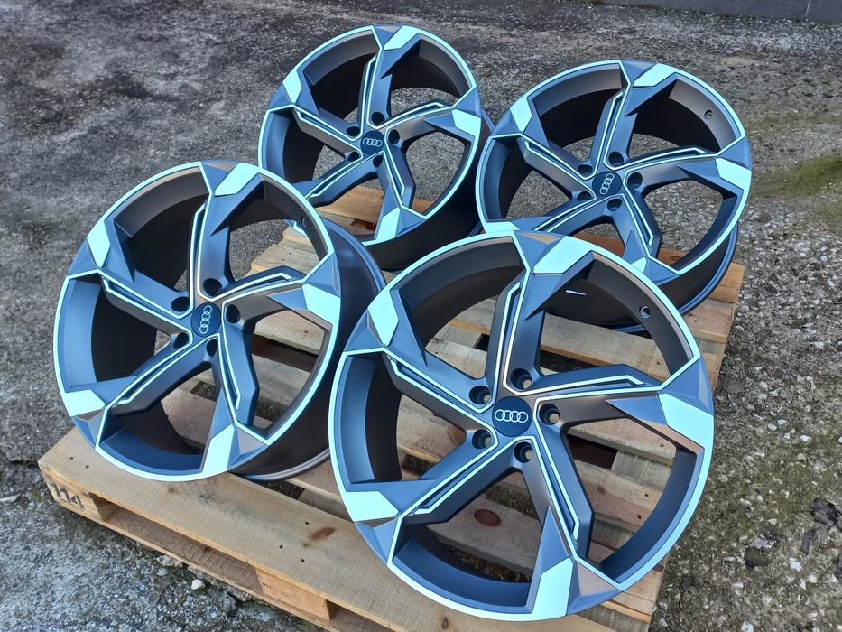 18"AUDI Rotor26 Matt Gunmetal Polish 8Ж ет30 A5 A6 A7 A8 Q3 Q5 Q7 Нови