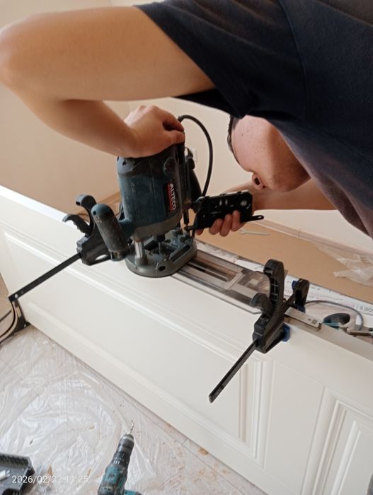 Есік орнату установка дверей