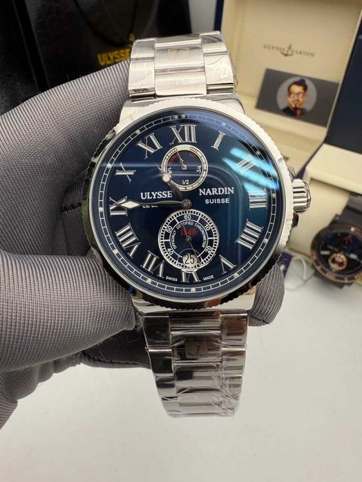 ulysse nardin lelocle сребристо/синьо