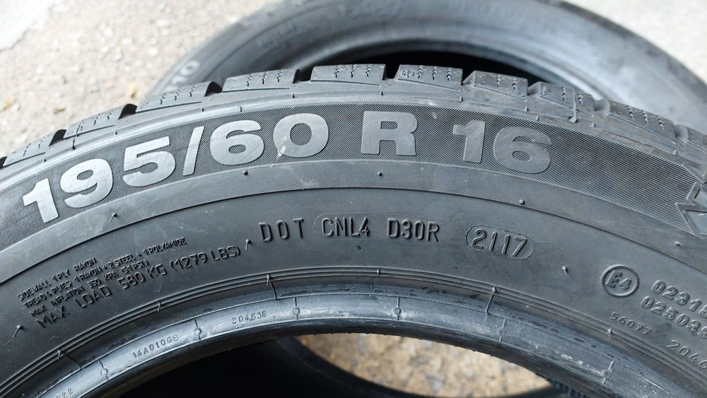 Зимни гуми 195/60/16 Continental ContiWinterContact TS810 2 броя