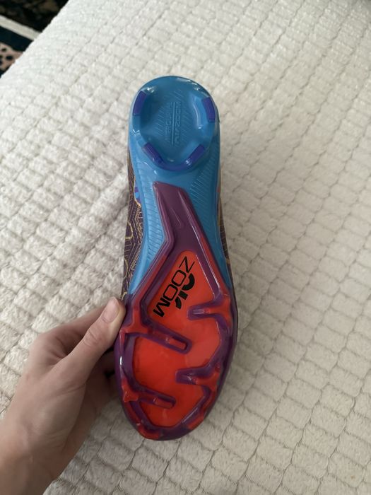Ghete fotbal Nike Mercurial FG mov/auriu