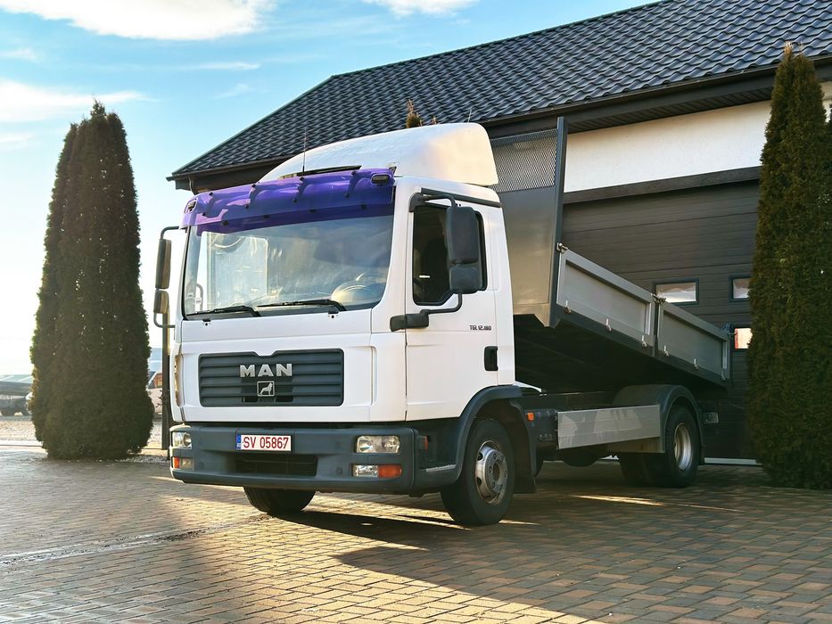 MAN TGL 12.180 Basculabil - Basculă 7.5 Tone