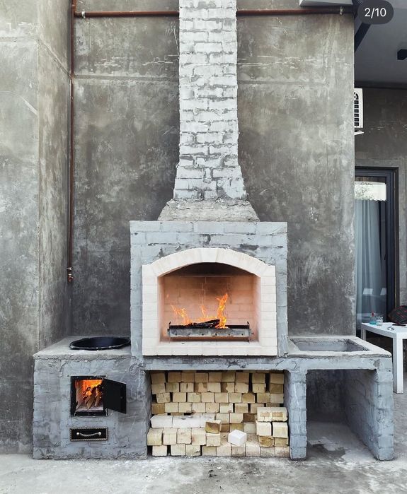 Toshkentda professional yozgi oshxonalar Kamin va pechlar