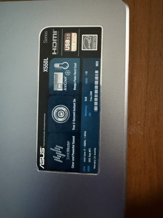 Asus - NOTEBOOK  X550L