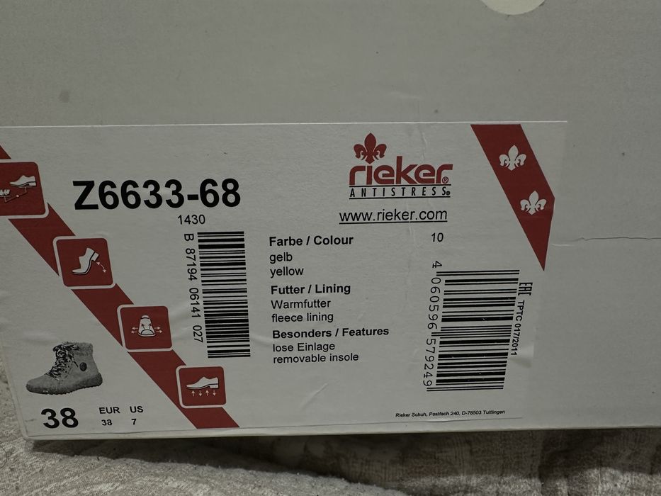 Ghete dama Rieker