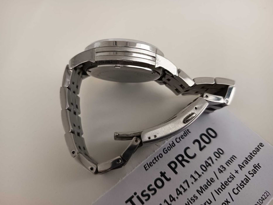 Ceas Tissot PRC 200 Cronograf/Tahimetru/ETA G10.212 Quartz Swiss Made/43mm/Cristal Safir/Inox/Cadran albastru ID10422