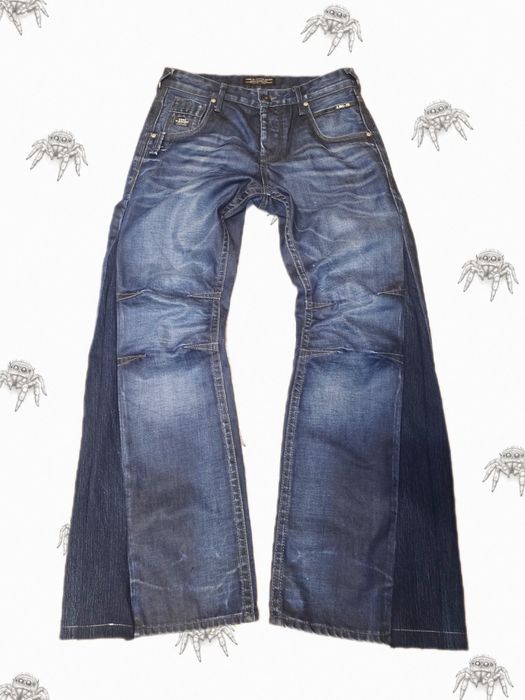 true religion diesel industries flared y2k adidas широки дънки