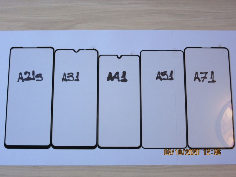 Samsung Galaxy A31 A51 A71 / 5D ЦЯЛО ЛЕПИЛО Стъклен протектор