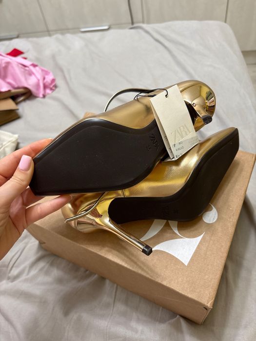 Дамски елегантни обувки с ток Zara, 36