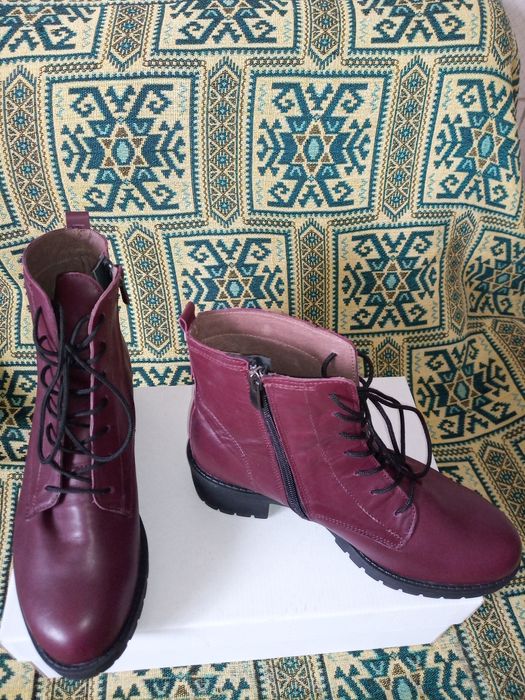 Дамски боти -естествена кожа