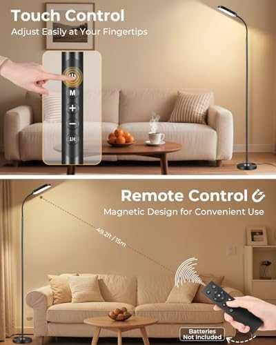 Нова LED подова лампа с регулиране на яркост и цветна температура дом