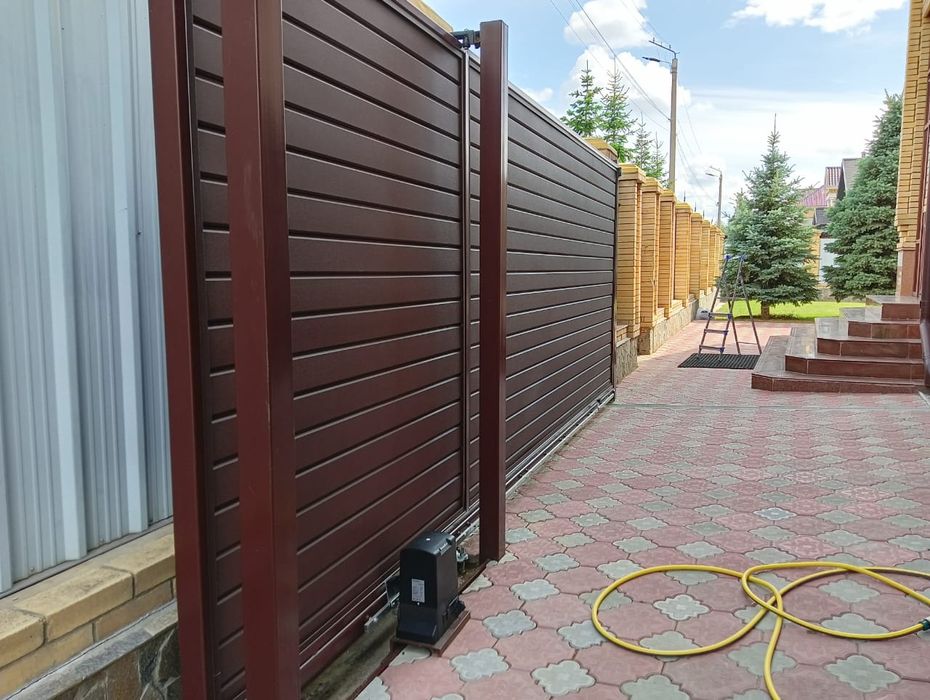 Откатные ворота автоматические в Костанае