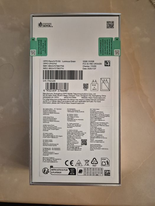 OPPO Reno14 FS 5G 512GB Sigilat!