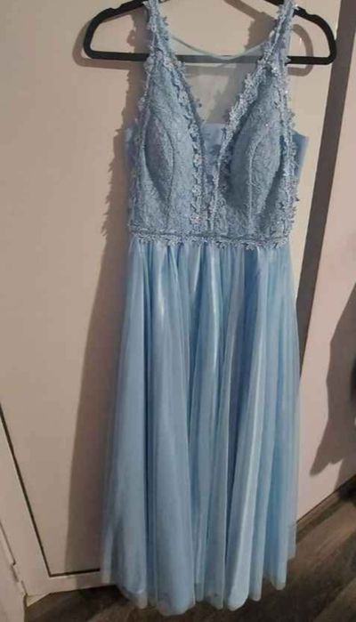 Бална рокля синя