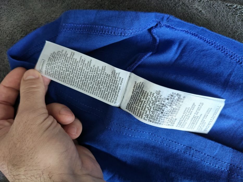 Tommy Jeans tricou bărbătesc albastru cu logo mic mărimea M nou origin