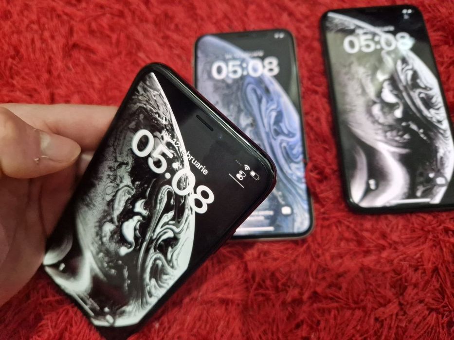 -Iphone XS, ca Noi, Negru-Silver, 64Gb, 4Ram, Bat: 90%-92%-88%, irepro