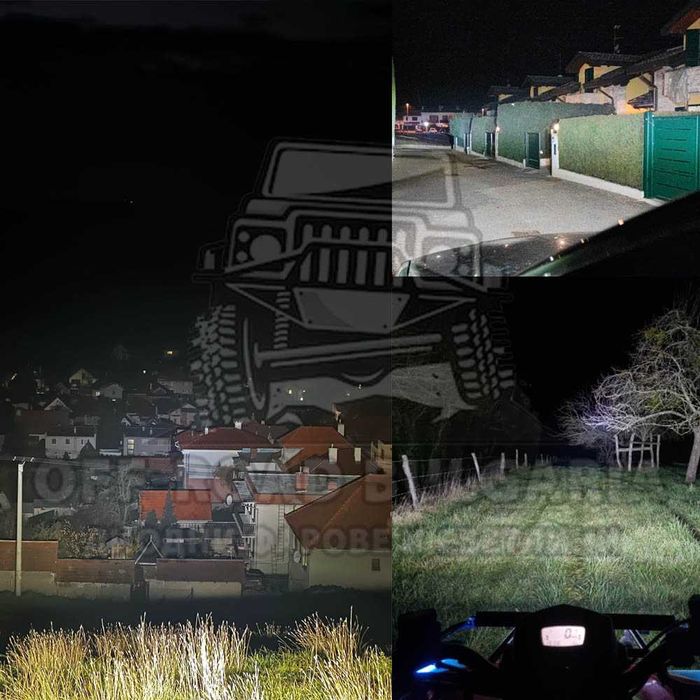 7D Мощен Прав LED BAR 729W 132 CM 7Д ЛЕД БАР