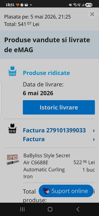Ondulator automat Style Secret Air C6688E BaByliss