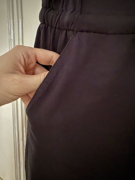 Salopeta neagra din bumbac organic, S