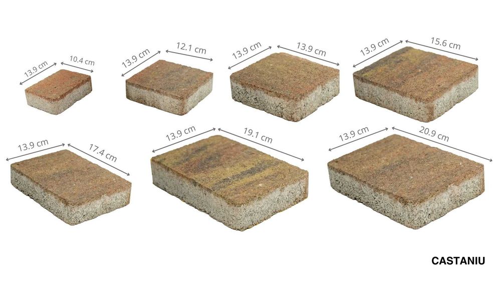 REDUCERE MARE - Pavaj Premium Mix Combi CASTRUM 6 si 4 cm Color