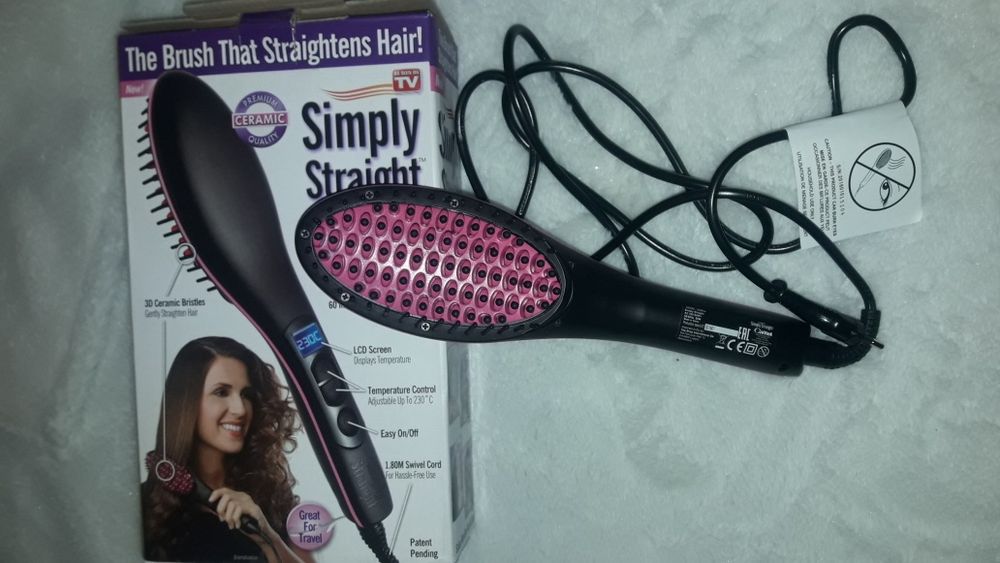 Керамична оригинална четка Simply Straight за изправяне на коса.