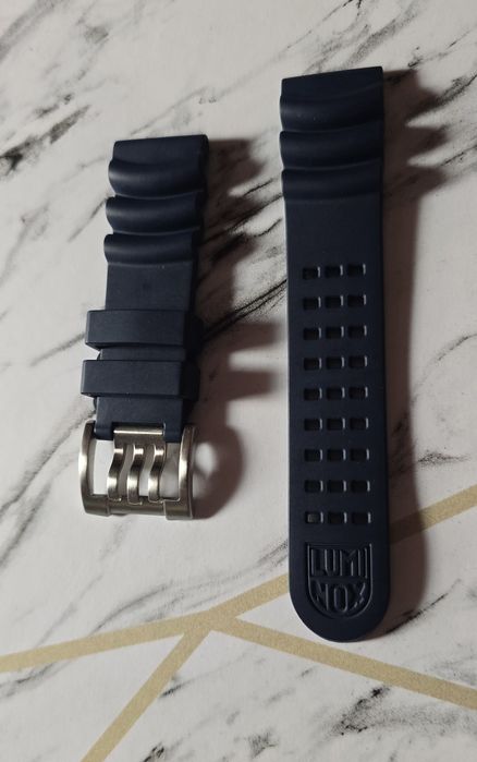 Оригинална гумена каишка Luminox - Тъмносиня (Navy Blue) Diving