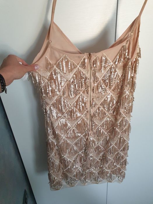 Rochie paiete aurii
