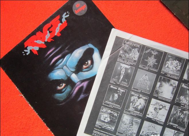 cadou rar vinil Rage 1986(ex-Avenger) Reign Of Fear-1stEd.Germany