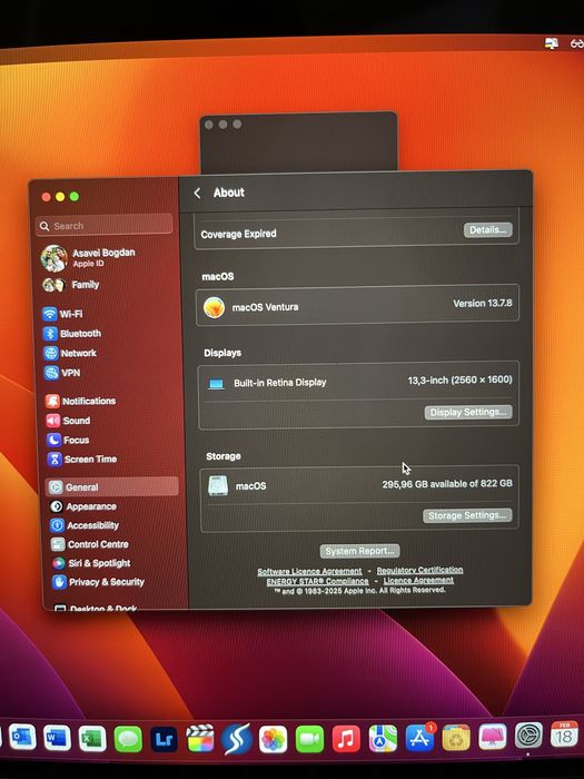 Macbook Pro 13” 2017 retina 8gb ram 1tb ssd