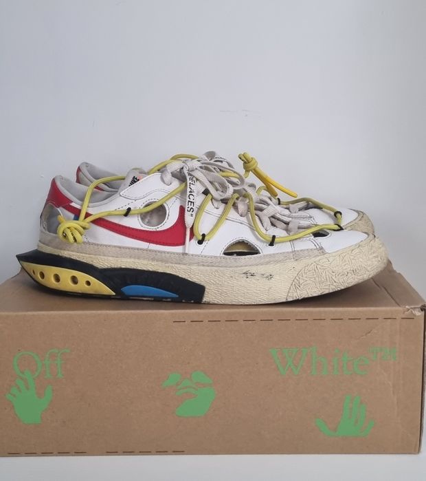 Nike Blazer Low Off-white university red