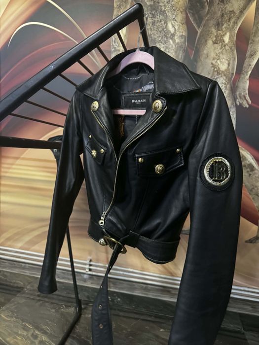 Geaca Balmain piele naturala S