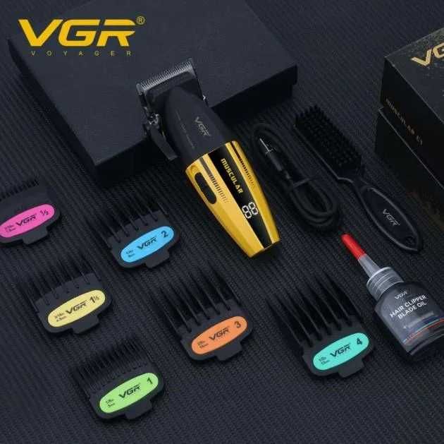 Професионална машинка VGR V-285 (Muscular) – 9000 RPM, Метален корпус