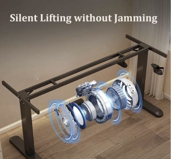 Birou Reglabil, Birou Electric Ergonomic, Alb, 120 x 60 Cm