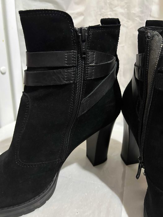 botine scurte cu toc Ellen Blake, negru, marimea 37