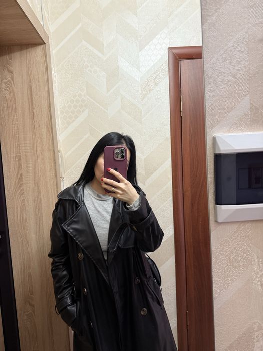 Продам тренч эко кожа
