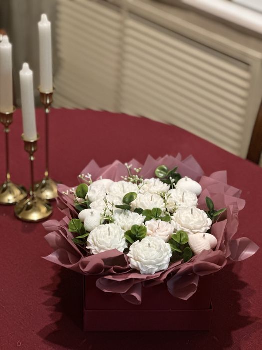 Букеты из свечей. В подарок на 8марта