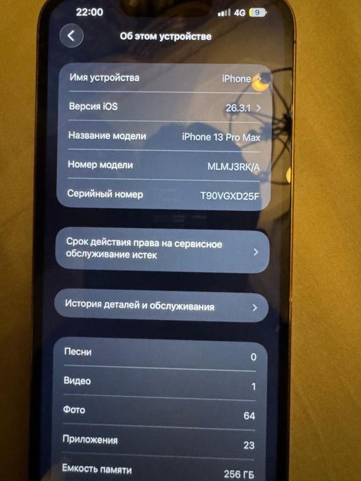 13 Pro Max 256гб бежевый