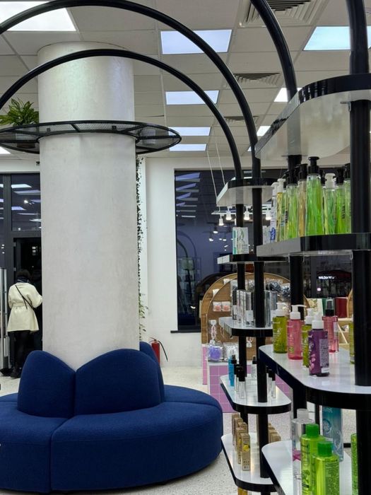 Синий диван — б/у, в отличном состоянии