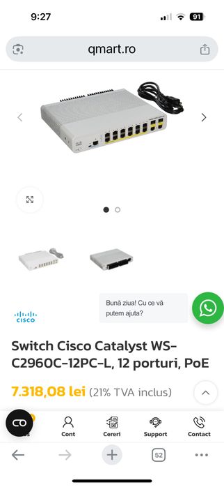 Cisco WS-C2960C-12PC-L