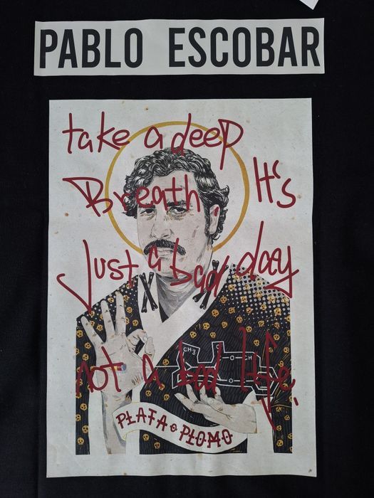 Tricou cu imprimeu Pablo Escobar