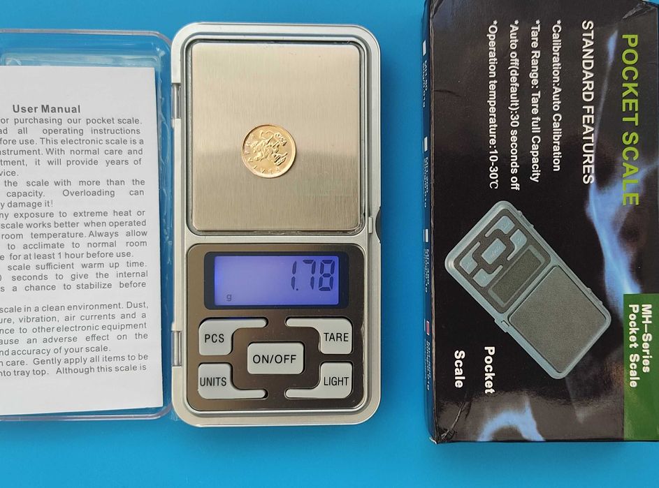 Дигитално кантарче 200гр/500гр електронна везна бижутерска медицинска